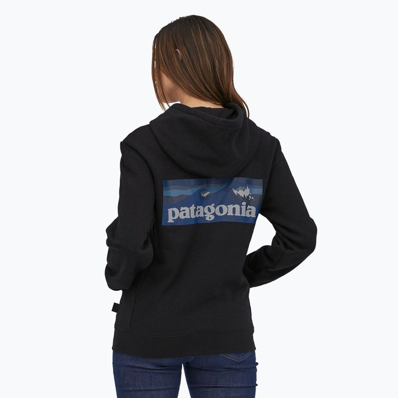 Patagonia Boardshort Logo Uprisal Hoody Tinte schwarz 5