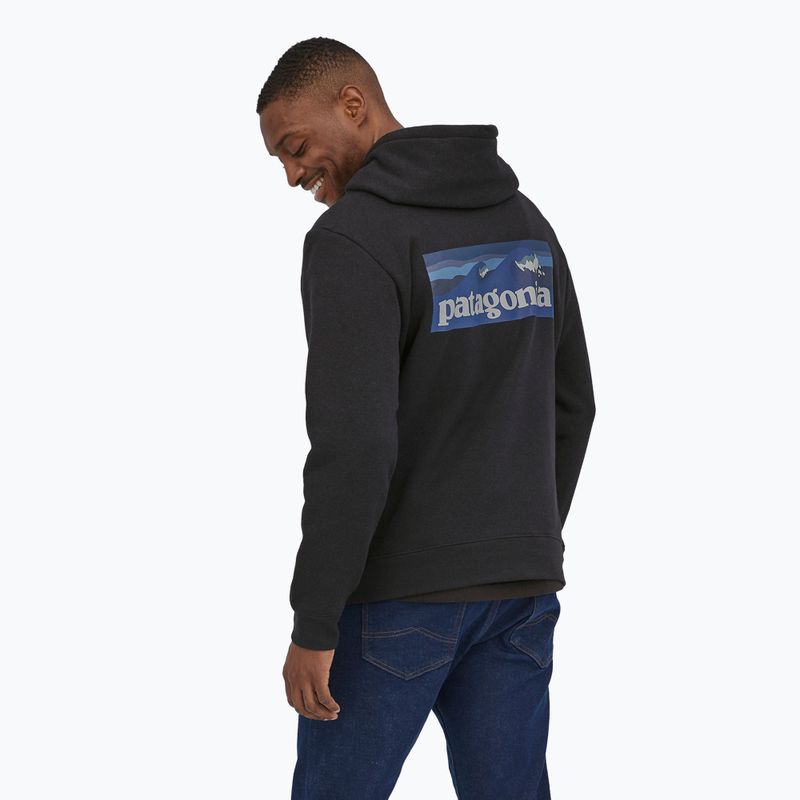 Patagonia Boardshort Logo Uprisal Hoody Tinte schwarz 7