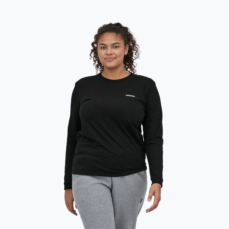 Damen Patagonia P-6 Logo Responsibili-Tee schwarz