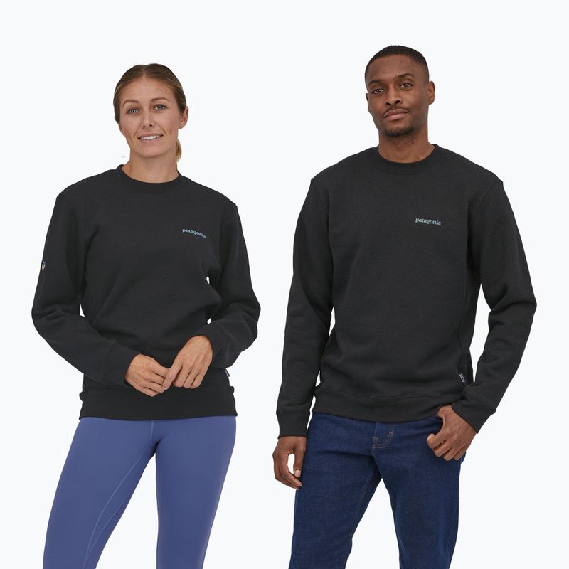 Sweatshirt Hoodie Patagonia Fitz Roy Icon Uprisal Crew ink black
