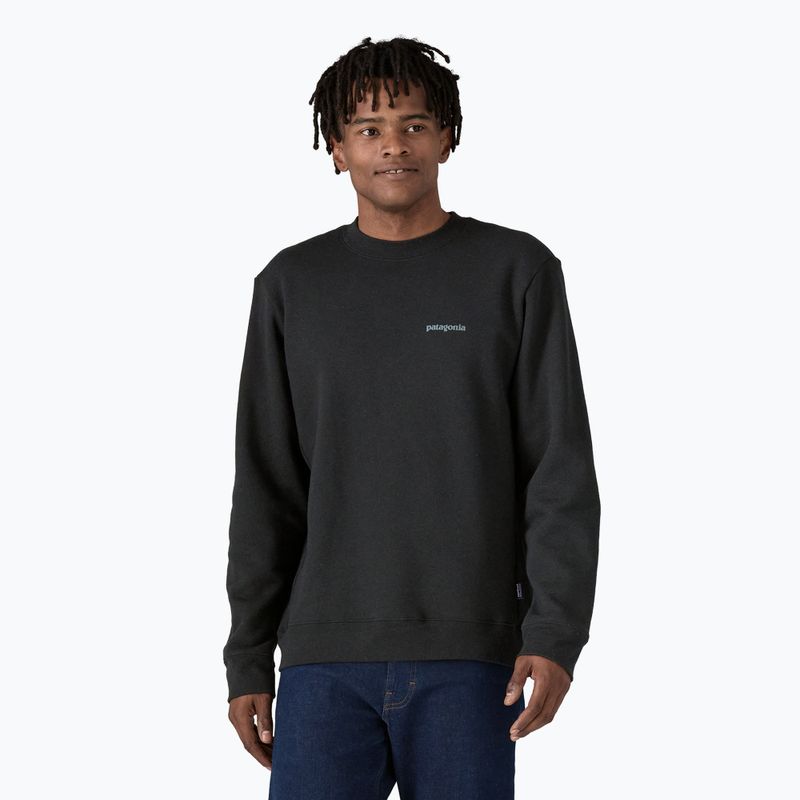 Sweatshirt Hoodie Patagonia Fitz Roy Icon Uprisal Crew ink black 4