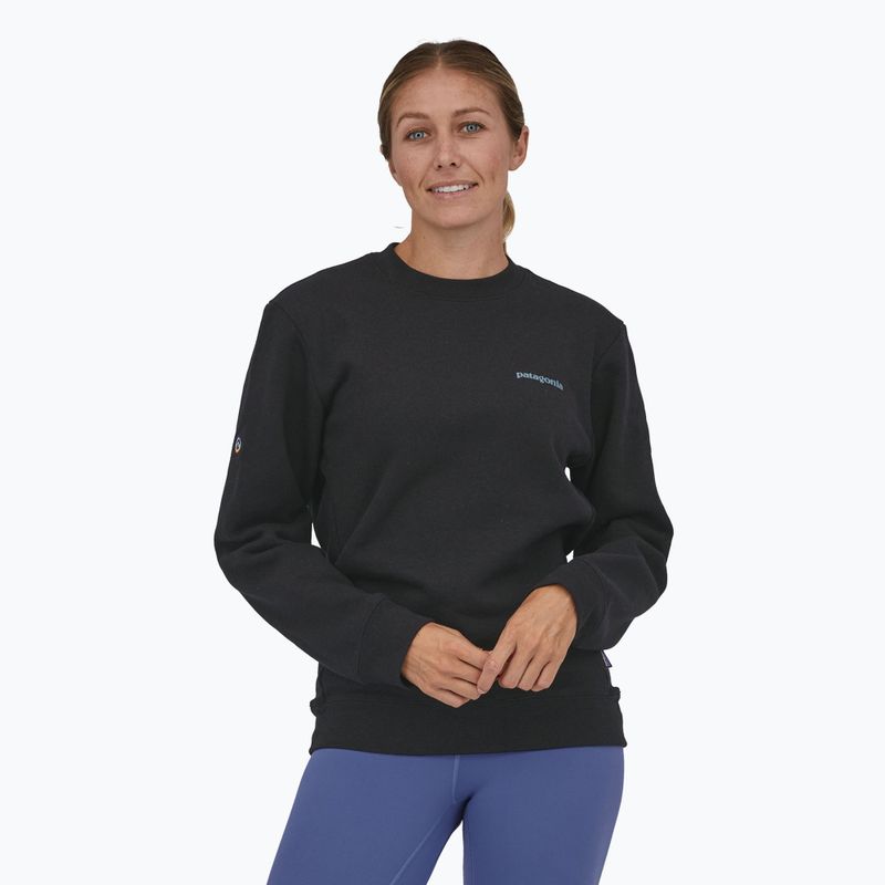 Sweatshirt Hoodie Patagonia Fitz Roy Icon Uprisal Crew ink black 3