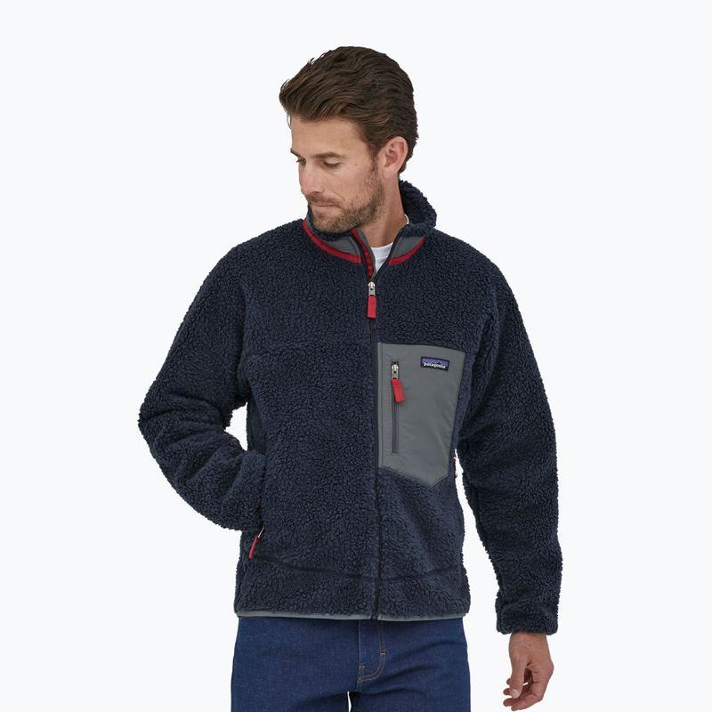 Herren Patagonia Classic Retro-X Fleece-Sweatshirt neu navy w/wax rot