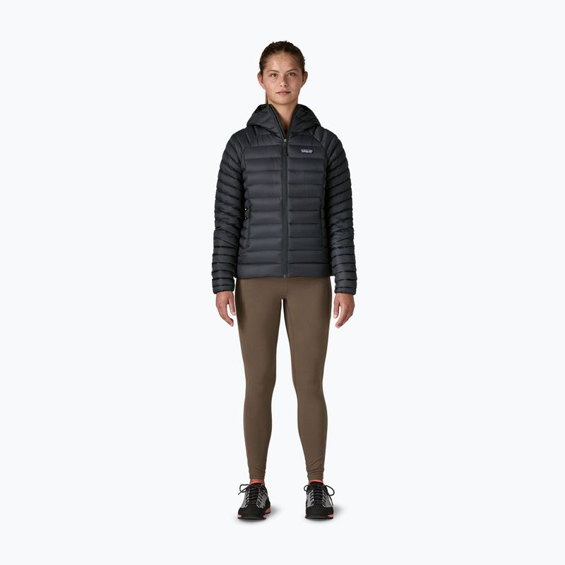 Damen Patagonia Daunenpullover Hoody schwarz 2