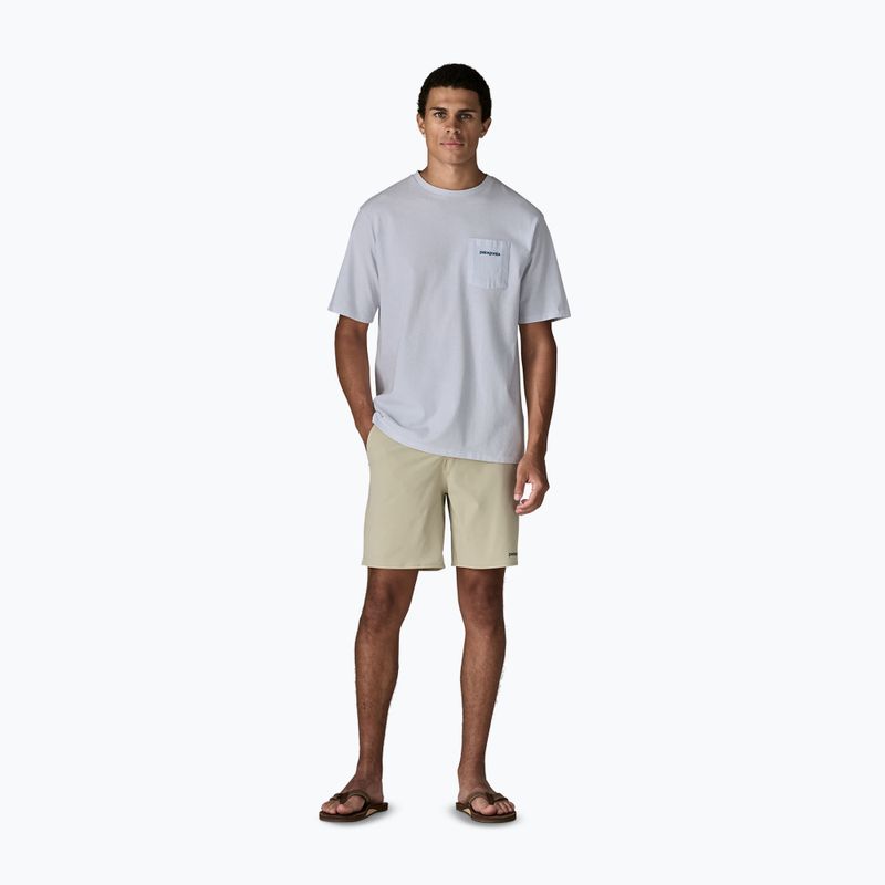 Herren Patagonia Boardshort Logo Tasche T-shirt Responsibili weiß 2