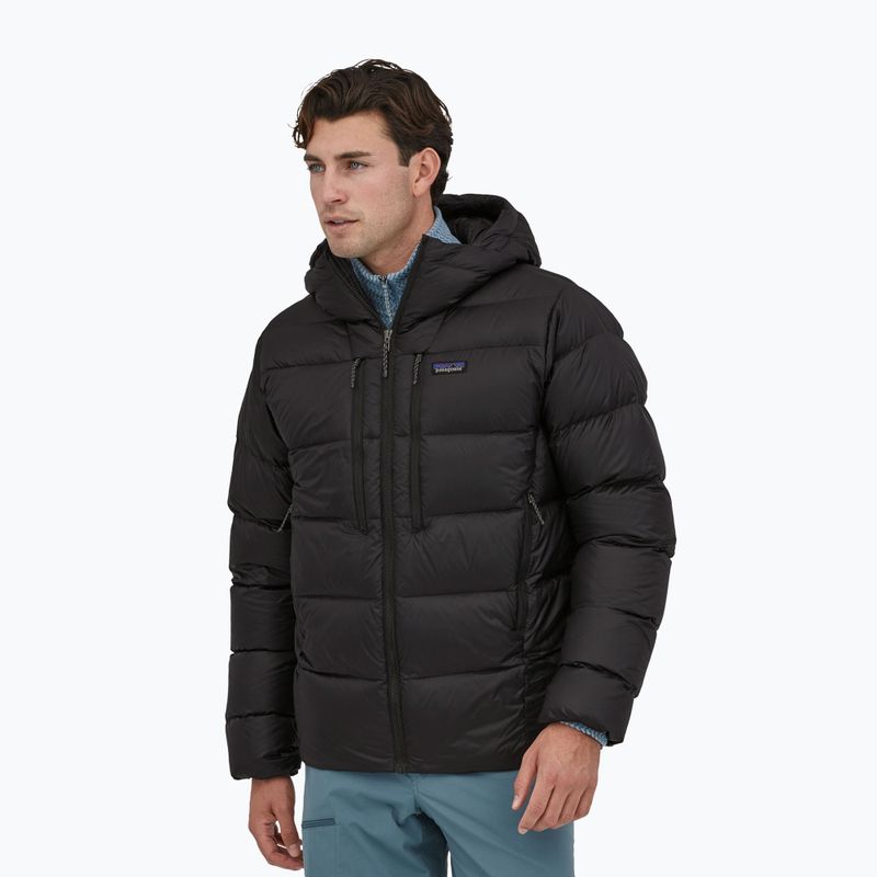 Herren Patagonia Fitz Roy Down Hoody schwarz