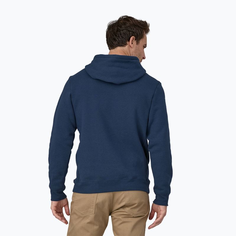 Herren Hoodie Sweatshirt Patagonia Forge Mark Uprisal Hoody lagom blue 2