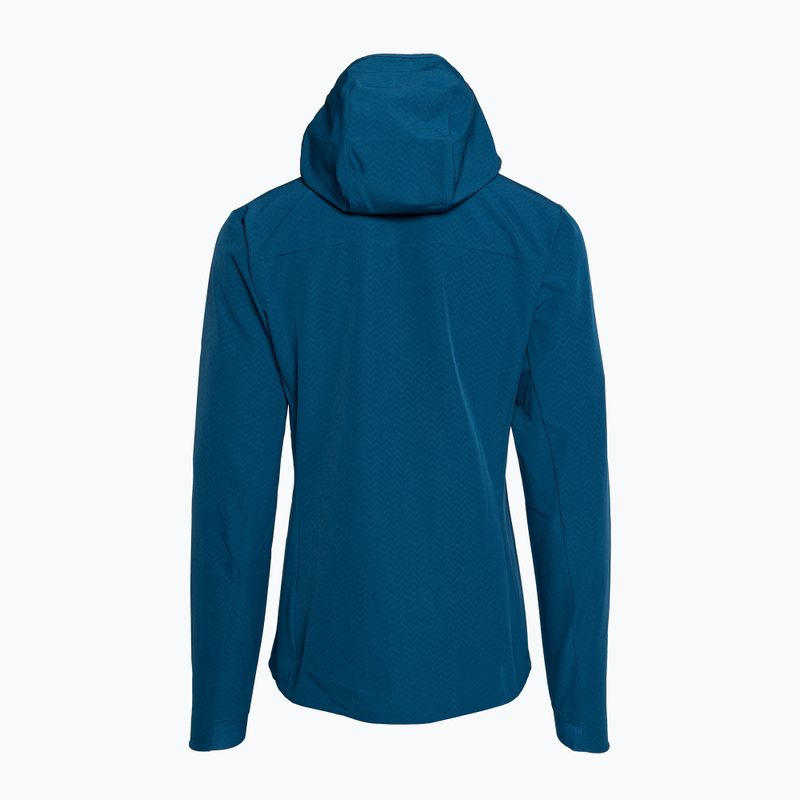 Damen Softshelljacke Patagonia R1 CrossStrata Hoody lagom blau 11