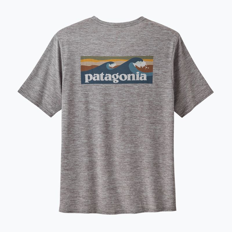 Shirt Herren Patagonia Cap Cool Daily Graphic Shirt Waters boardshort logo abalone blue/grey 4