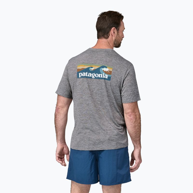 Shirt Herren Patagonia Cap Cool Daily Graphic Shirt Waters boardshort logo abalone blue/grey 2