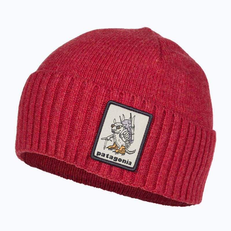 Patagonia Brodeo Beanie Fun Hogs Gürteltier/Touring rote Trekkingmütze 3