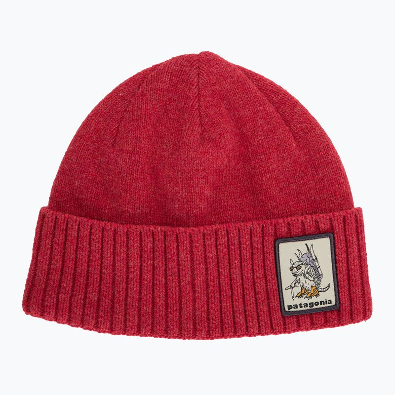 Patagonia Brodeo Beanie Fun Hogs Gürteltier/Touring rote Trekkingmütze 5