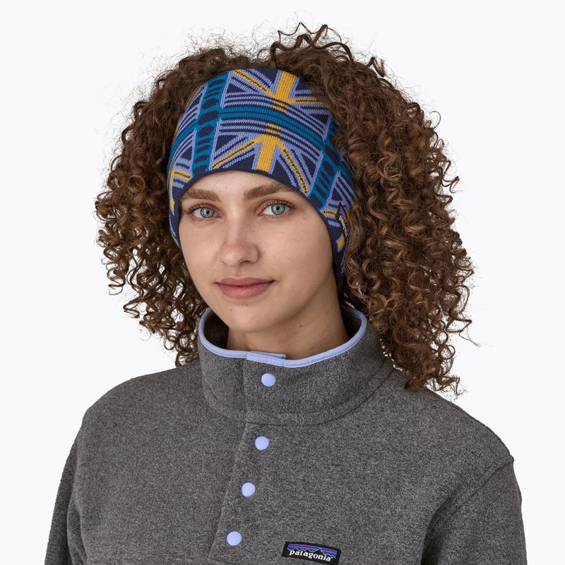 Patagonia Powder Town Schneebalken / blass periwinkle Frauen Stirnband 2