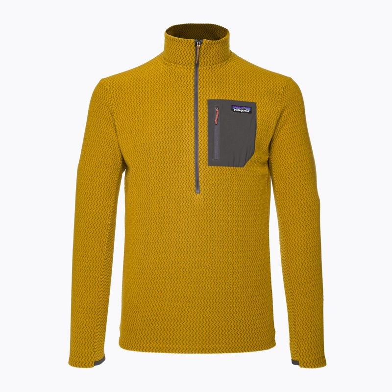 Herren Patagonia R1 Air Zip Neck Fleece-Sweatshirt cosmic gold 5