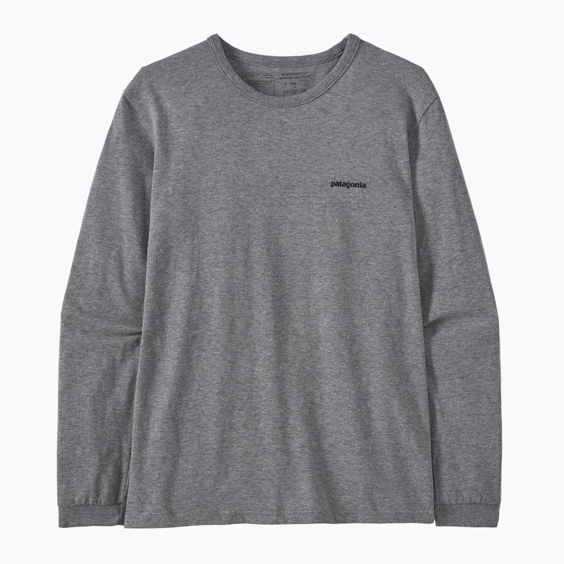 Damen Patagonia P-6 Logo Responsibili-Tee gravel heather Longsleeve 3