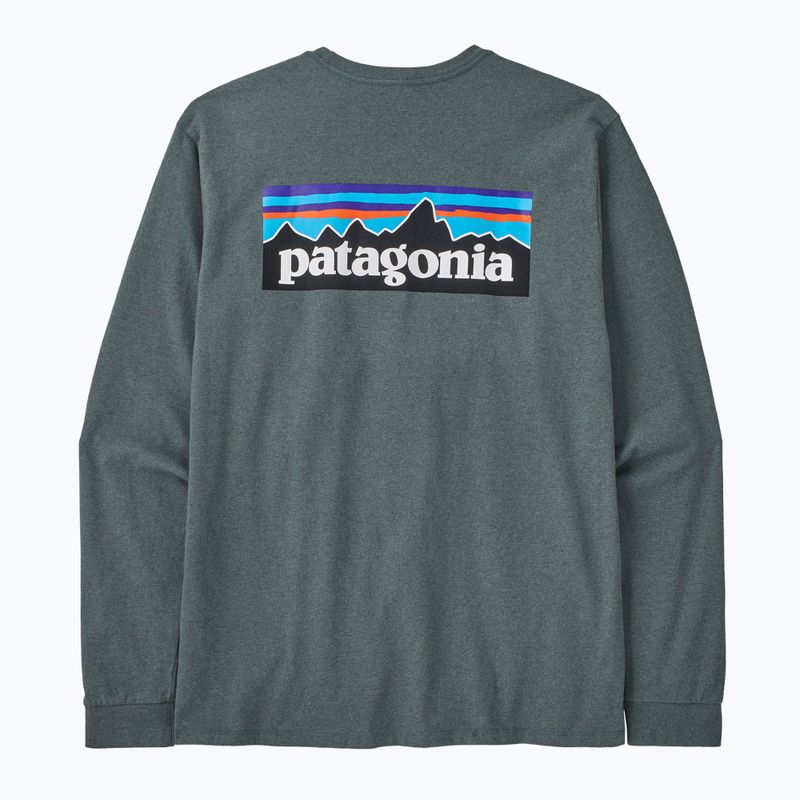 Herren Patagonia P-6 Logo Responsibili trekking Longsleeve nouveau grün 5