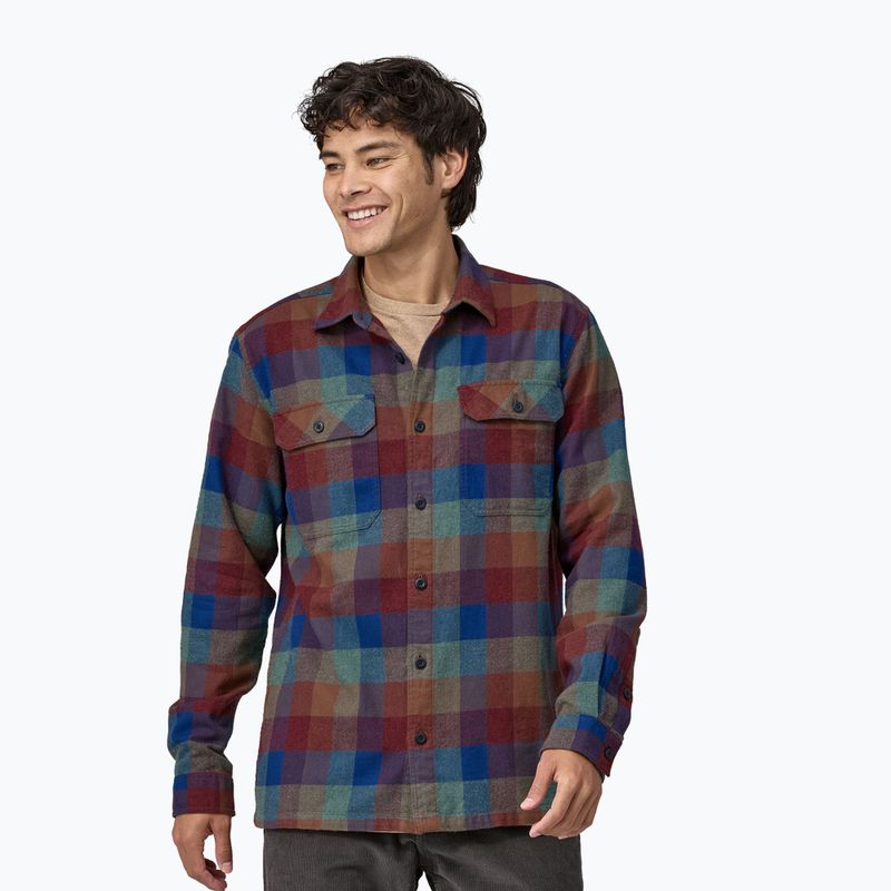Patagonia Herrenhemd Bio-Baumwolle MW Fjord Flannel guides/superior blau