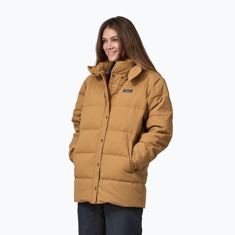 Patagonia Baumwoll-Daunen-Parka für Frauen nestbraun