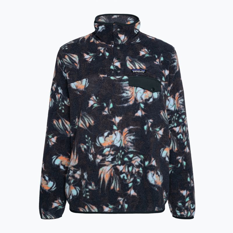 Patagonia Damen Fleece-Sweatshirt LW Synch Snap-T P/O swirl floral/pitch blau