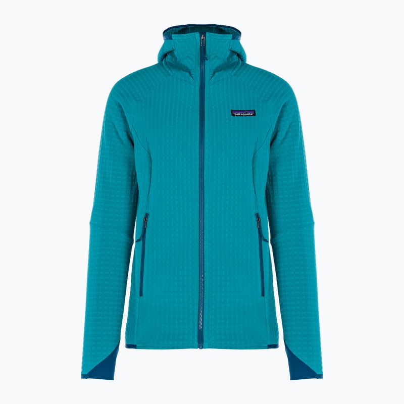 Patagonia Damen Softshelljacke R2 TechFace Hoody belay blau