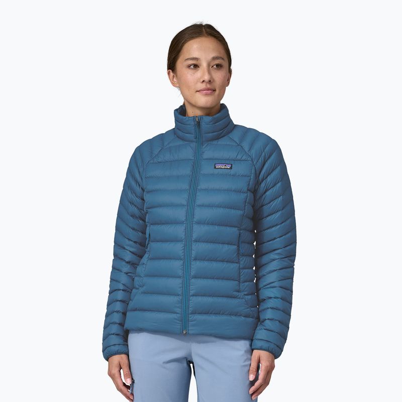 Damen Patagonia Daunen Pullover Jacke lagom blau 8