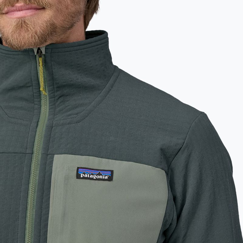 Herren Patagonia R2 TechFace Softshell Jacke nouveau grün 4