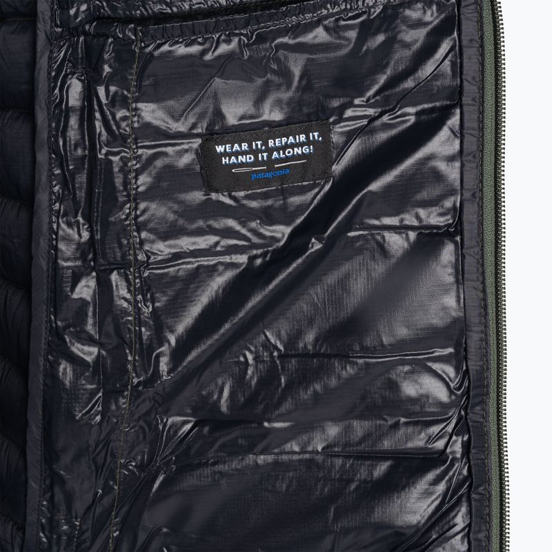 Herren Patagonia Daunenpullover Hoody basin grün 7