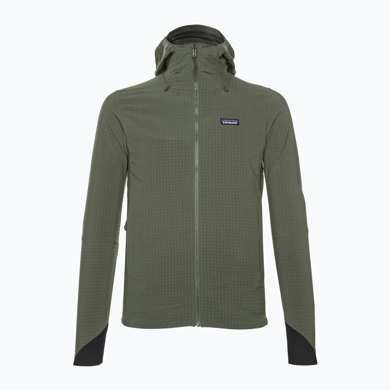 Herren Patagonia R1 TechFace Hoody basin grün Softshelljacke