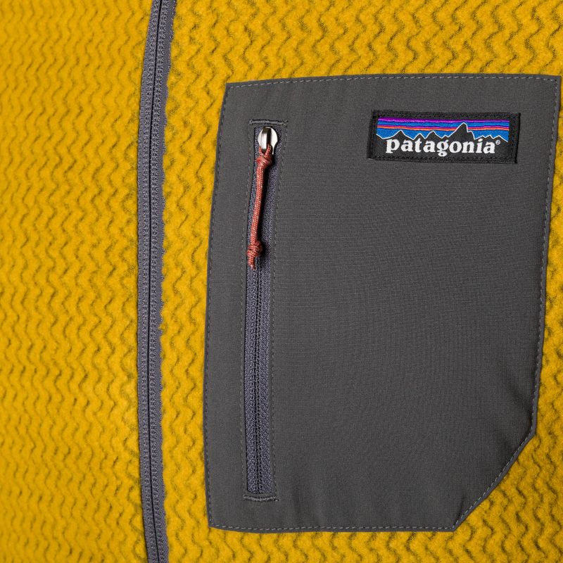 Herren Patagonia R1 Air Full-Zip Fleece-Sweatshirt cosmic gold 3