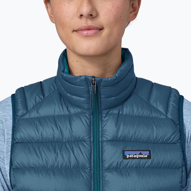Patagonia Damen ärmelloser Daunenpullover lagom blau 4