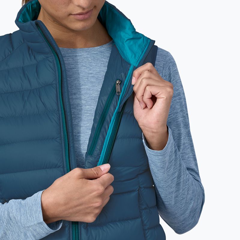 Patagonia Damen ärmelloser Daunenpullover lagom blau 7