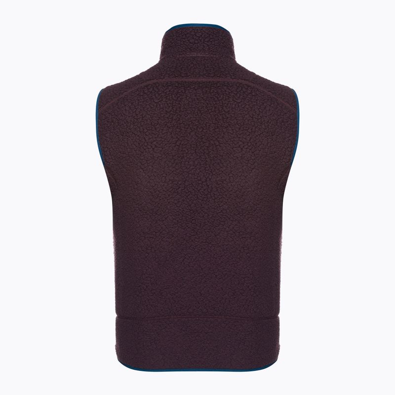 Herren Patagonia Retro Pile Fleece ärmellos obsidian pflaume 2