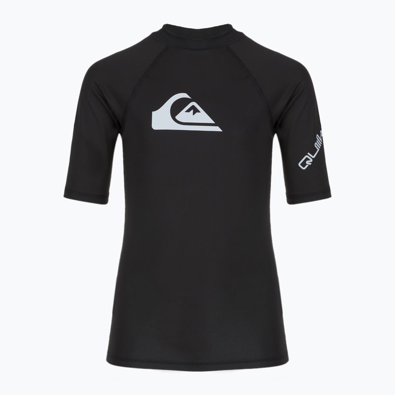 Quiksilver All Time vallarta schwarzes Kinderschwimmhemd