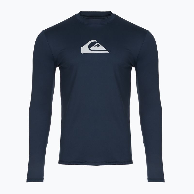 Kinder-Bade-Longsleeve Quiksilver Solid Streak navy blazer