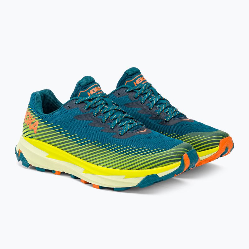 HOKA Herren Laufschuhe Torrent 2 blau koralle/abends primrose 4