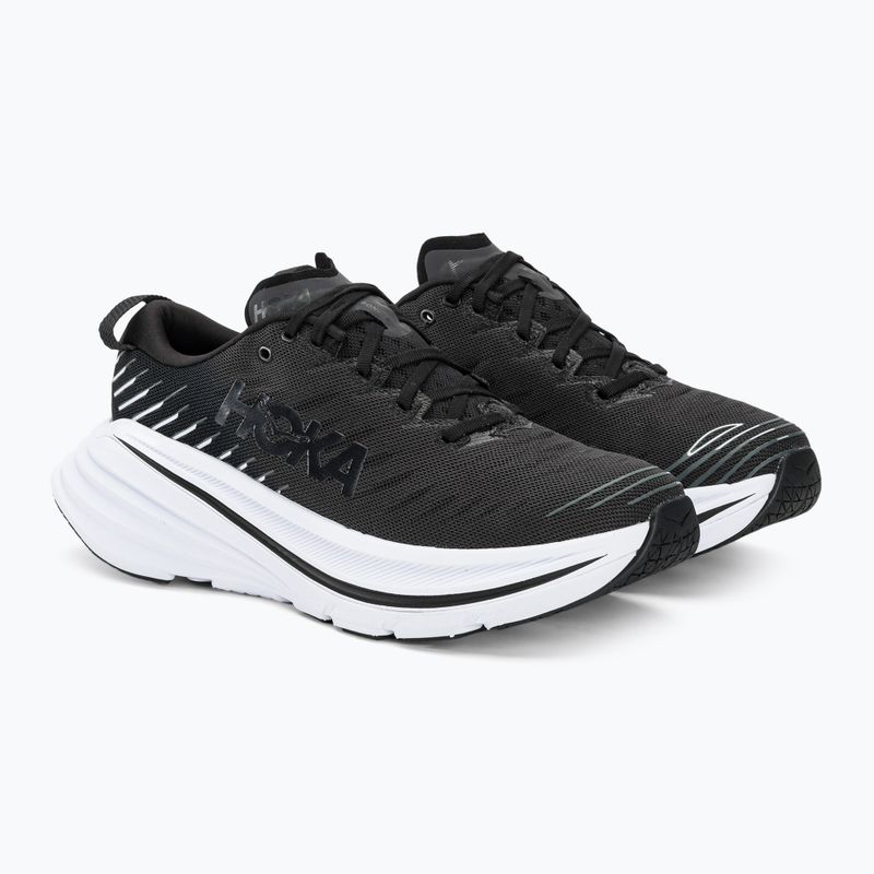 HOKA Bondi X schwarz/weiss Herren Laufschuhe 5