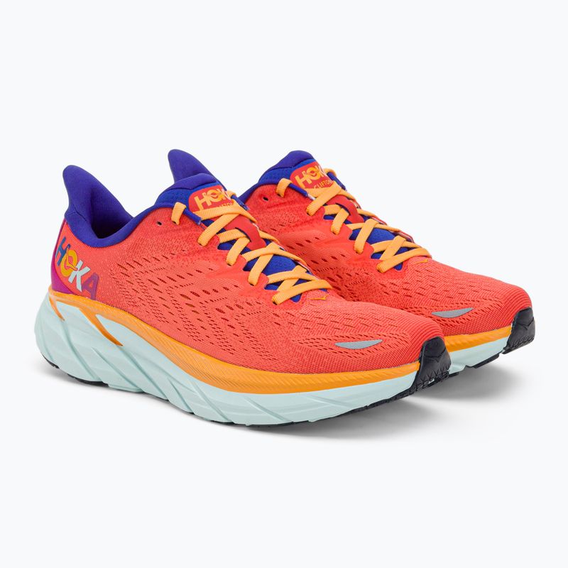 HOKA Herren Laufschuhe Clifton 8 orange 1119393-FBLN 4