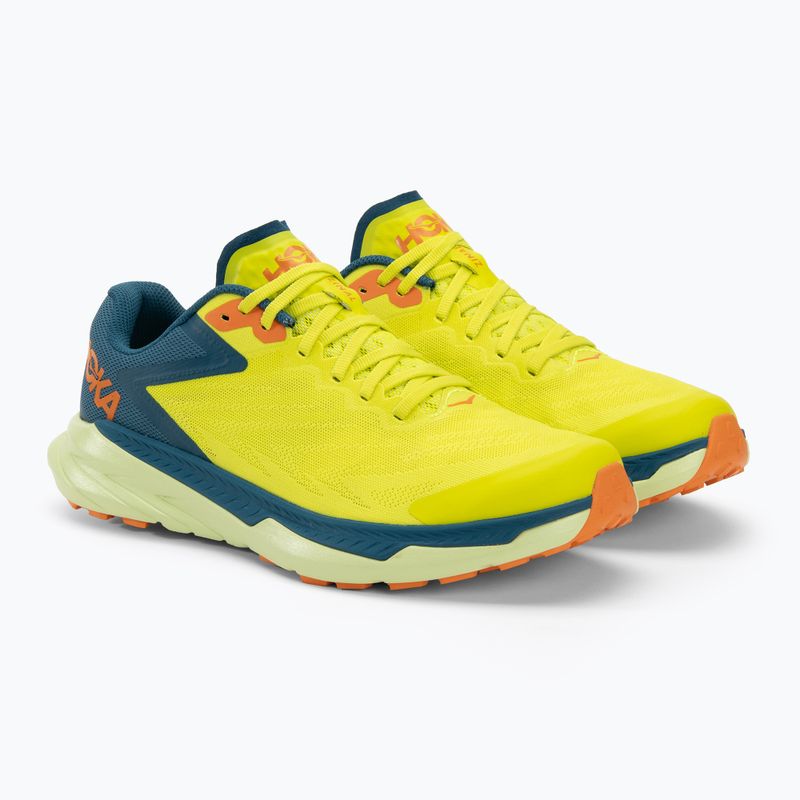 HOKA Herren Laufschuhe Zinal Nachtkerze/blaue Koralle 4