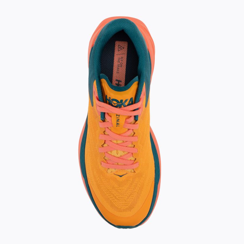 Damen Laufschuhe HOKA Zinal strahlend gelb/kamelie 6