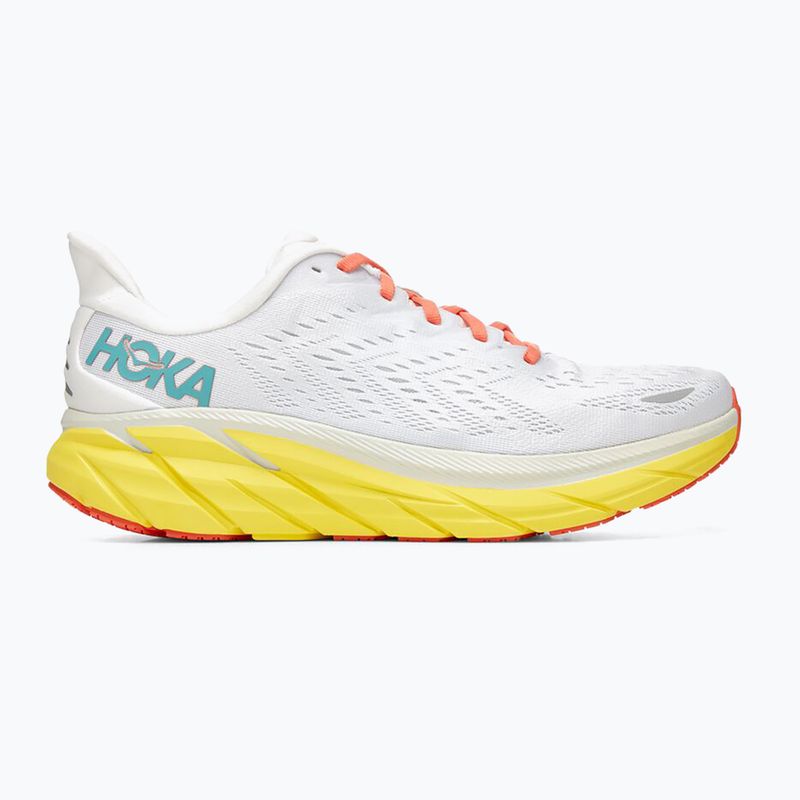HOKA Herren Laufschuhe Clifton 8 Wide weiß 1121374-BDBI 11