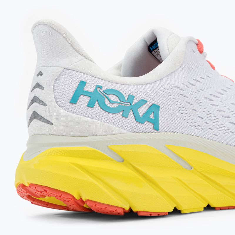 HOKA Herren Laufschuhe Clifton 8 Wide weiß 1121374-BDBI 9