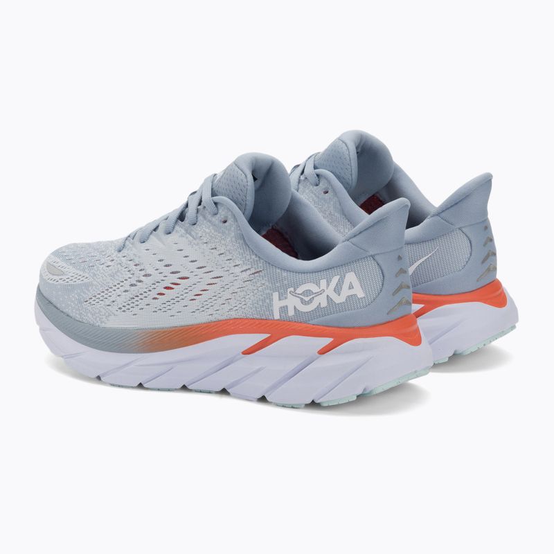 Damen Laufschuhe HOKA Clifton 8 Wide blau fog/plein air 3