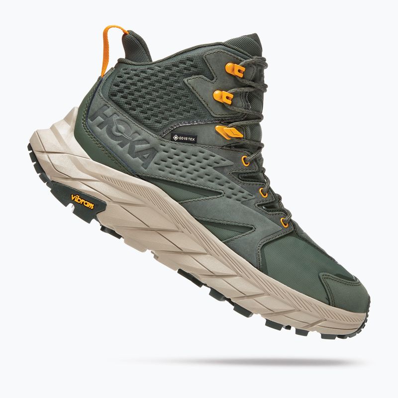 Herren-Trekkingstiefel HOKA Anacapa Mid GTX grün 1122018-TRYL 12