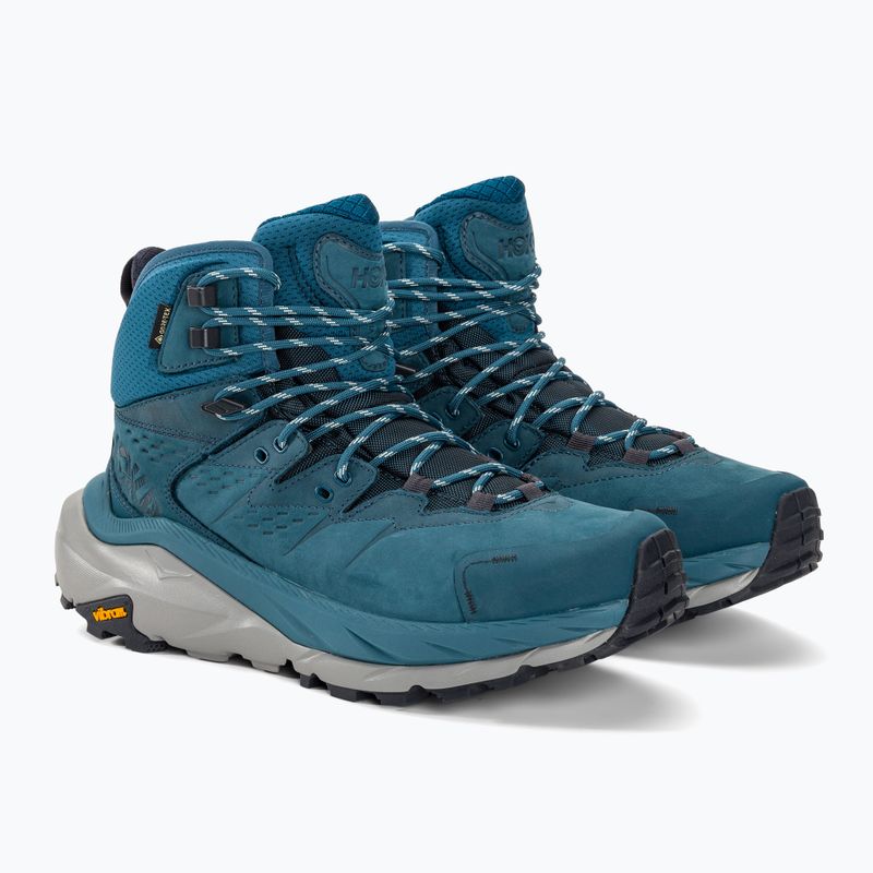 Herren-Trekkingschuhe HOKA Kaha 2 GTX blau koralle/blau graphit 4