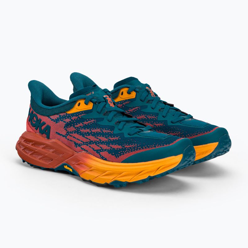 Damen Laufschuhe HOKA Speedgoat 5 blau-orange 1123158-BCCML 4