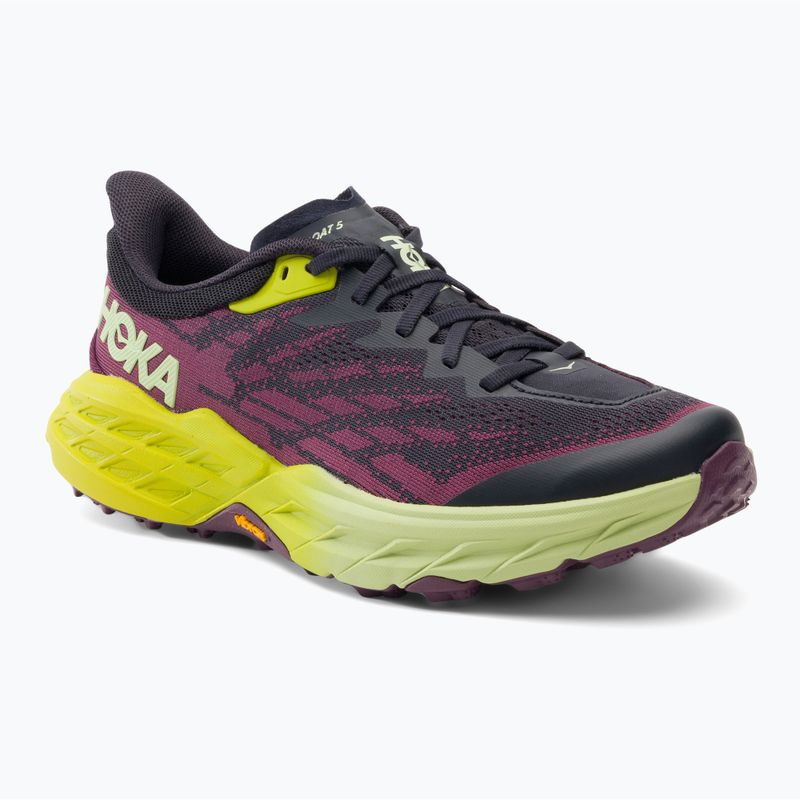 Damen Laufschuhe HOKA Speedgoat 5 blau graphit/abends primrose