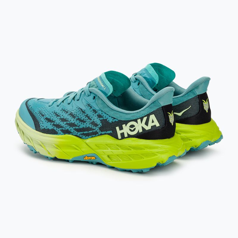 Damen Laufschuhe HOKA Speedgoat 5 coastal shade/green glow 3