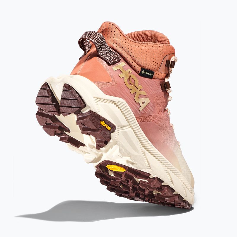 Damen-Trekking-Schuhe HOKA Trail Code GTX sonnengebacken/shortbread 13