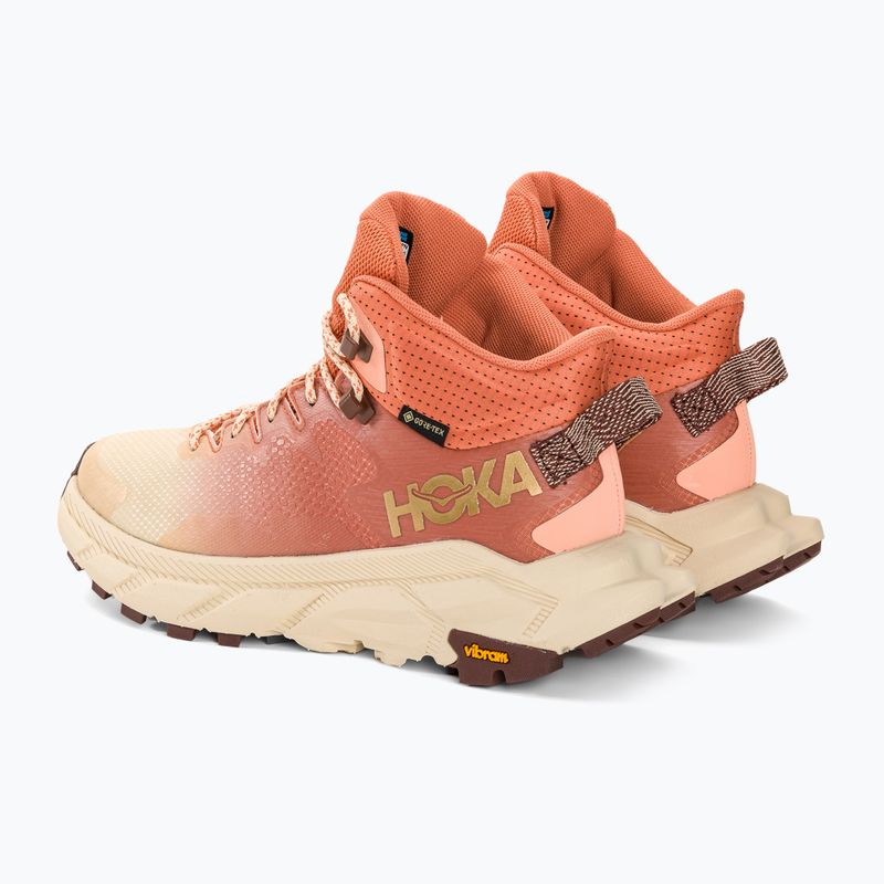 Damen-Trekking-Schuhe HOKA Trail Code GTX sonnengebacken/shortbread 3