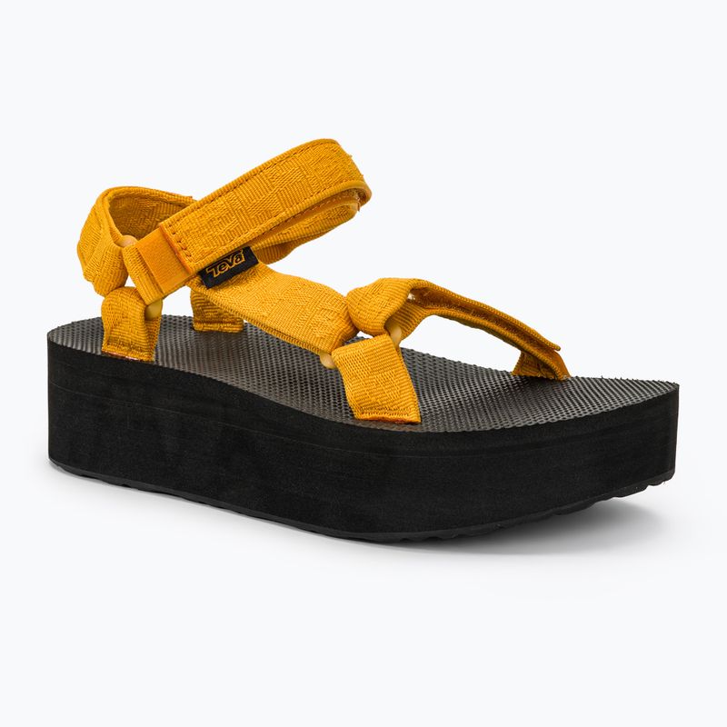 Teva Flatform Universal texturierte Sonnenblume Damen Sandalen